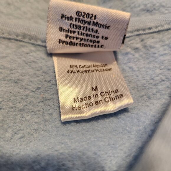 Blue Pink Floyd Dark Side of the Moon Hoodie Size Medium - Picture 5 of 8